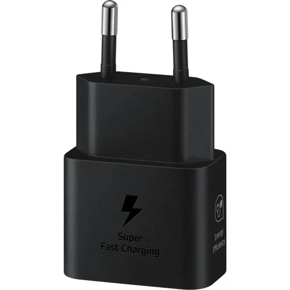 Зарядный блок Samsung Type-C 25W черного цвета