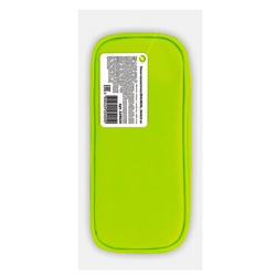 Пенал-косметичка BRAUBERG, мягкий, "KING SIZE NEON GREEN", 20х8х9 см, 229020