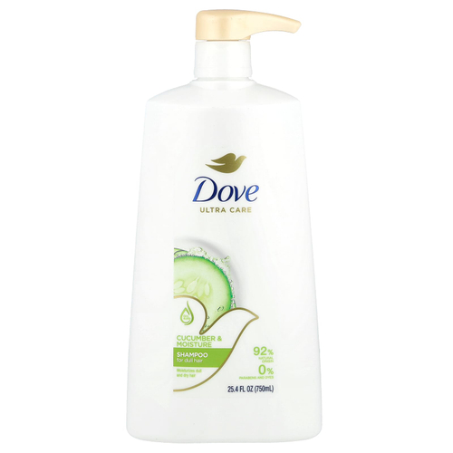 Dove, Увлажняющий шампунь с огурцом, для тусклых волос, 25,4 жидк. унц. (750 мл)