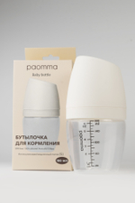 Детская бутылочка Paomma для кормления новорожденных антиколиковая с соской mum effect 0+ 180 мл Buttercream