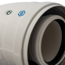 STOUT Элемент дымохода конденсац. колено 90°/ адаптер 90° Ø60/100 м/п PP-FE (совместим. с Baxi,Viess