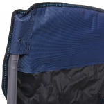 Кресло складное с подлокотниками до 120кг 64*53*90 см синее