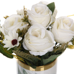 Цветочная композиция «Шарм» 15*21см зеленый 9.5см в керамическом горшке HL-10