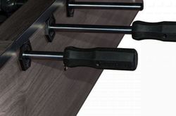 Игровой стол - футбол "Tournament" (142.5x78.2x88см, кубинский махагон)