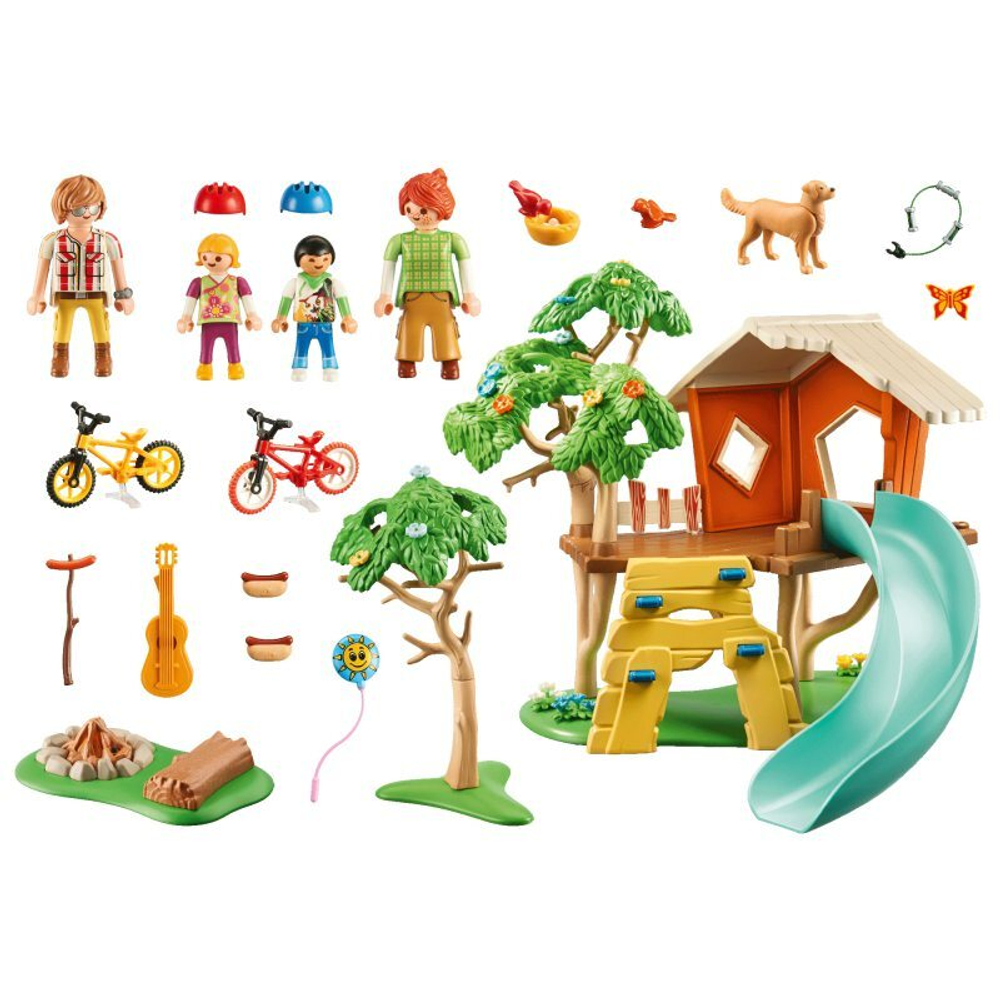 Playmobil - домик на дереве с горкой 71001