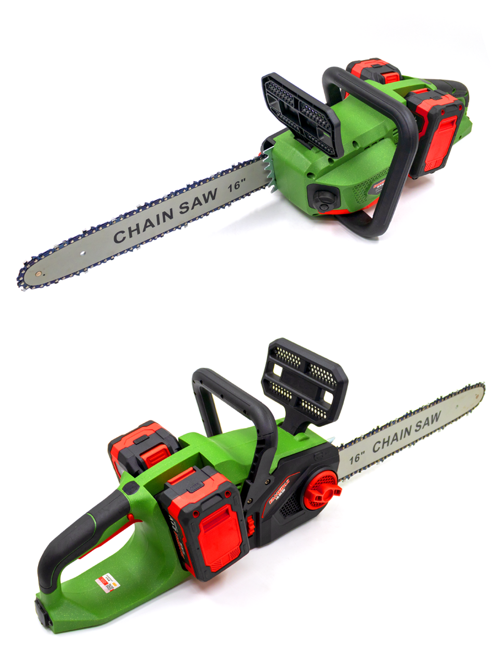 Аккумуляторная цепная пила FAMEIRUI 21V, 16″, бесщеточная, 2 АКБ, 1200 W