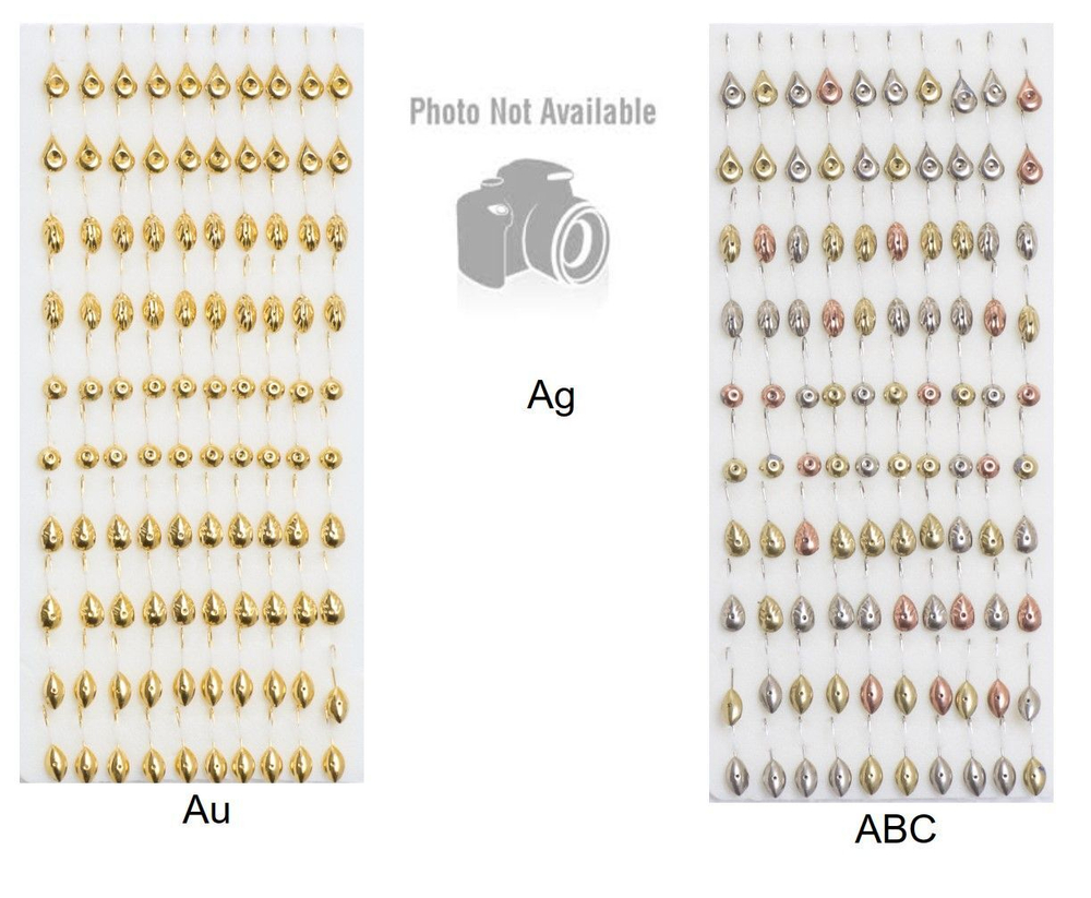 Мормышка LumiCom металлическая паяная №37 (набор), кр.RYSVEN-BN, 6, 50 штук в упаковке