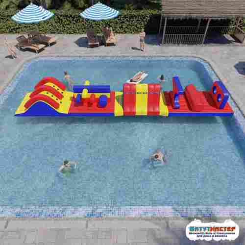 Надувной аквапарк на воде «Полоса экстрима» 20×2×1,5 м