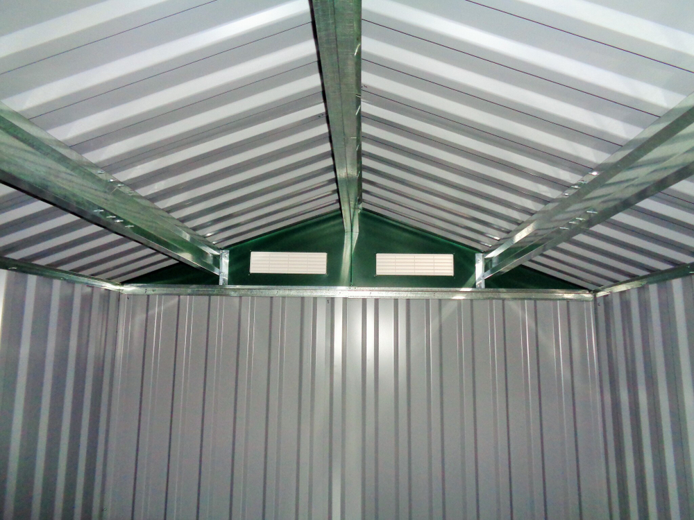 Металлический сарай GreenStorage Арчер B зелёный