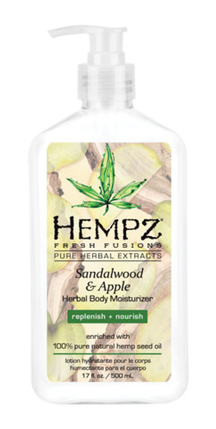 HEMPZ Молочко для тела увлажняющее Сандал и Яблоко 500мл / Sandalwood & Apple Herbal Body Moisturizer