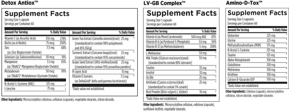 Designs For Health - Detoxification Support Packets 60 packets