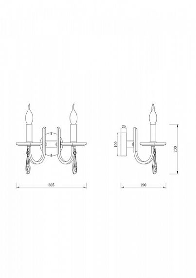 Бра Freya Forte FR1006WL-02N