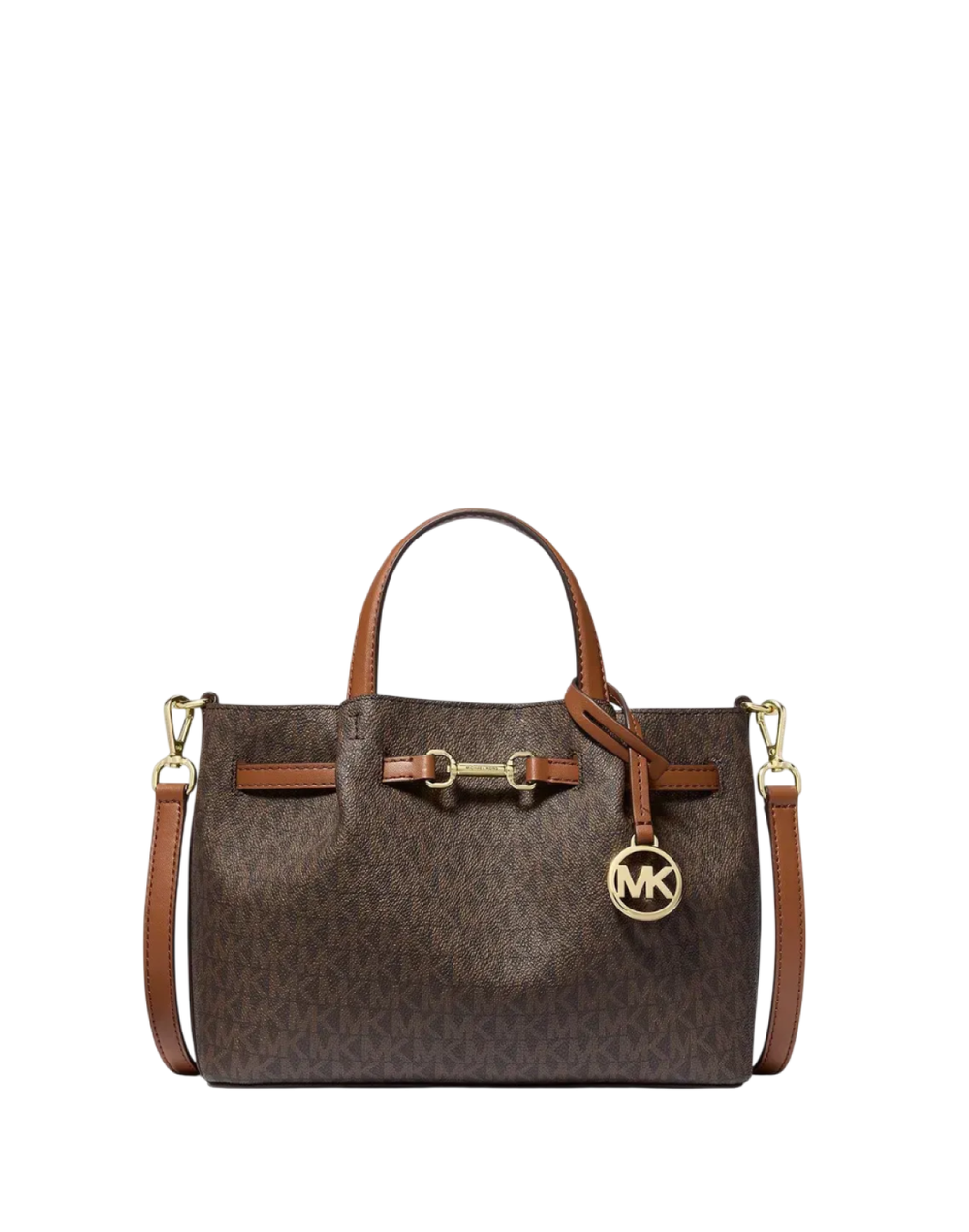 Сумка Michael Kors Carson Small Signature Logo | Коричневый с песочным