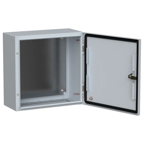 Щит металлический влагозащищенный TITAN 5 ЩМП 400х400х200мм с монтажной платой УХЛ1 IP66 серый ИЭК TI5-10-N-040-040-020-66