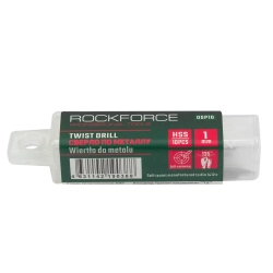 Сверло по металлу 1.0мм HSS(10шт), в пластиковом футляре RockForce##Rock FORCE RF-DSP10