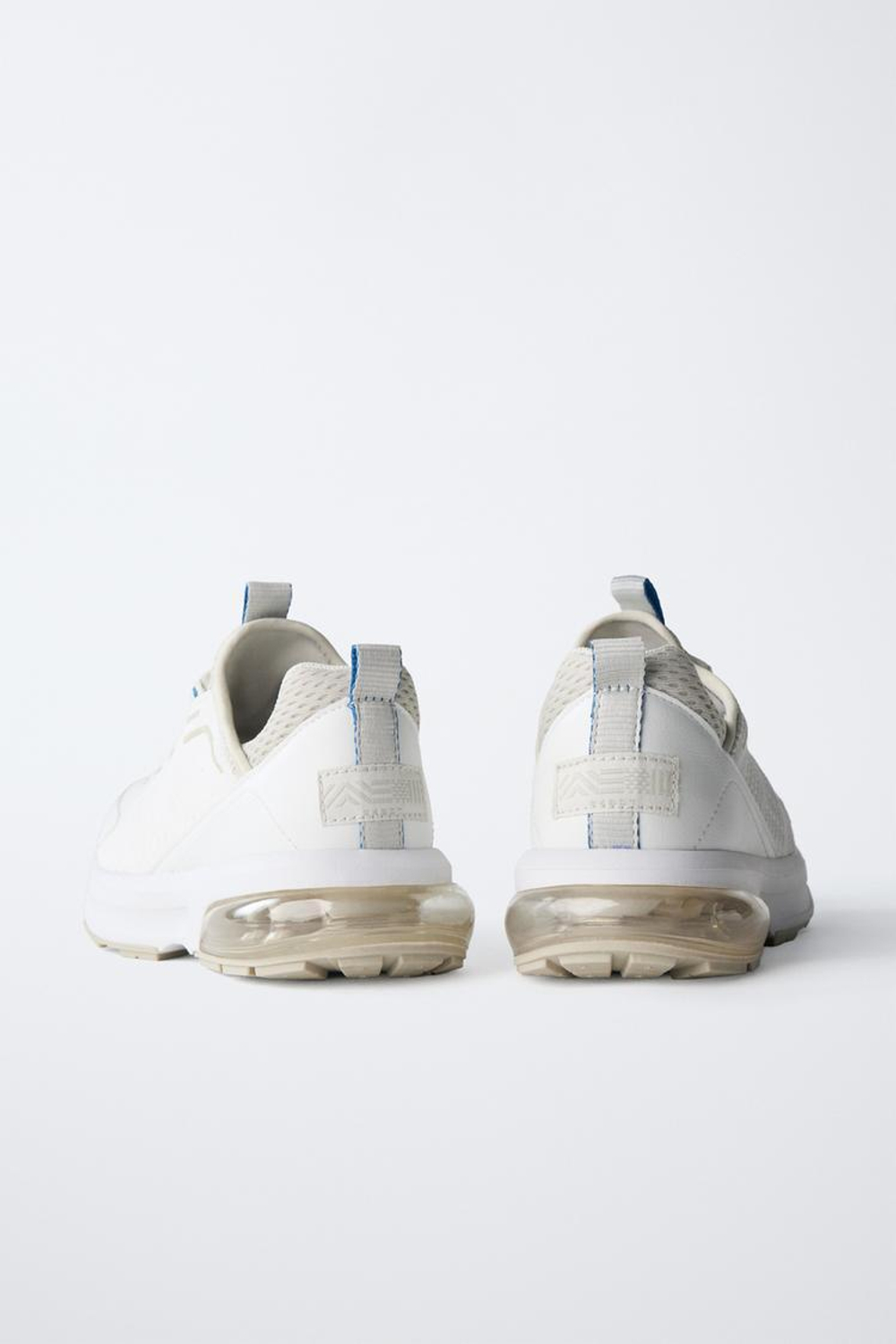 ZARA КРОССОВКИ С ВОЗДУШНОЙ ПОДУШКОЙ, БЕЛЫЙ