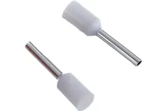 Наконечник Navigator Е 0,75-8 втулочный изолированный белый (упаковка 100шт) 38565