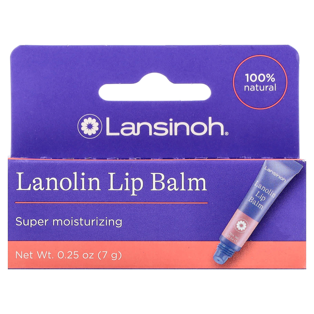 Lansinoh, Ланолиновый бальзам для губ, 7 г (0,25 унции)