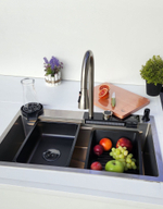 Многофункциональная кухонная мойка из нержавеющей стали BZ9953QH цвета Графит