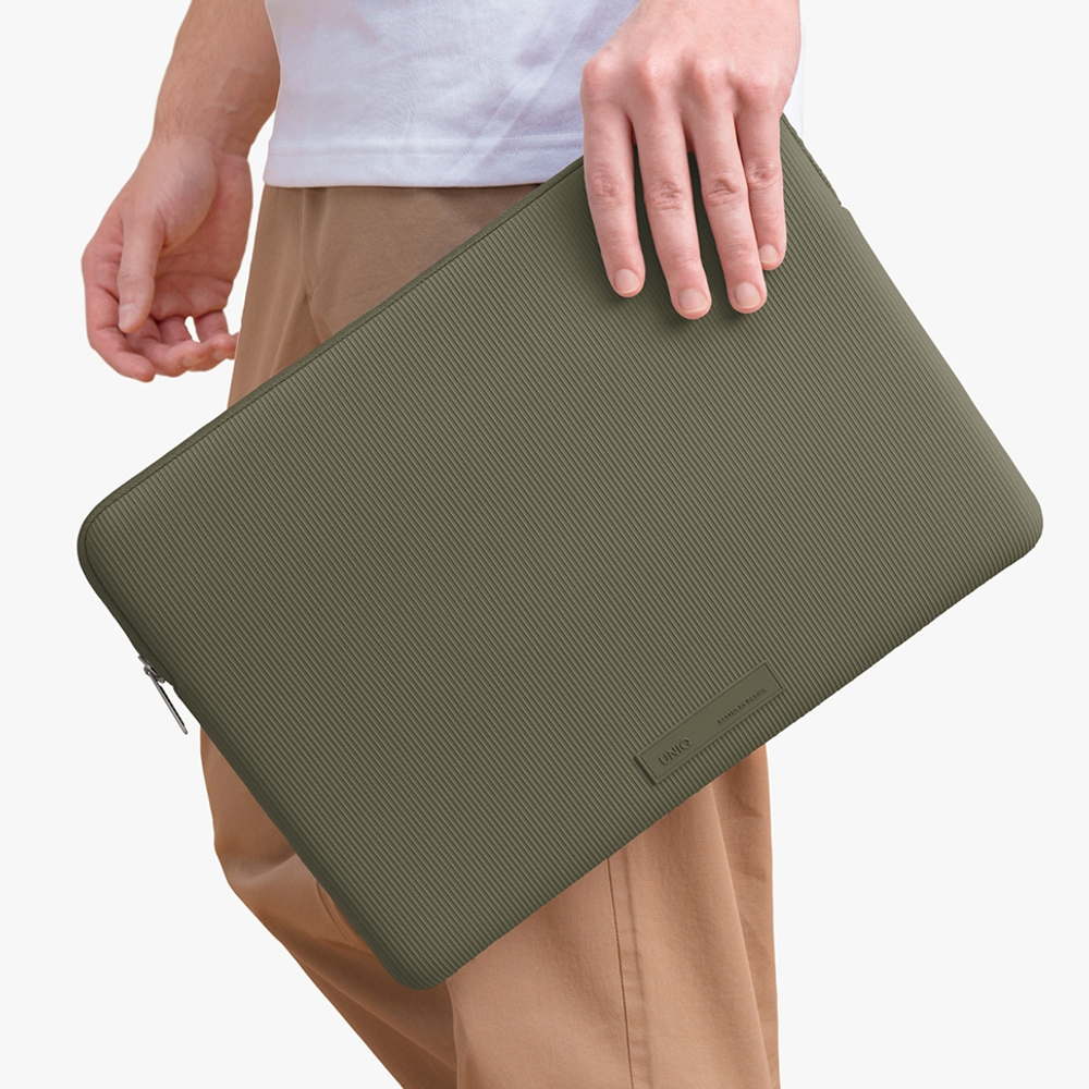 Uniq для ноутбуков 13"/14" чехол Cyprus Ridge Edition Neoprene Laptop sleeve Dark Sage Green
