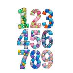 Каркас для аэромозаики Цифра 7, Белый, 100 см, 1 шт.