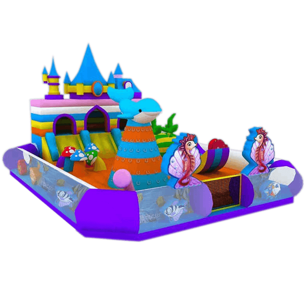 Коммерческий надувной батут "Дельфинчик"