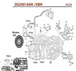 Ремкомплект с плитой DQ200 (DSG 7 ) VAG