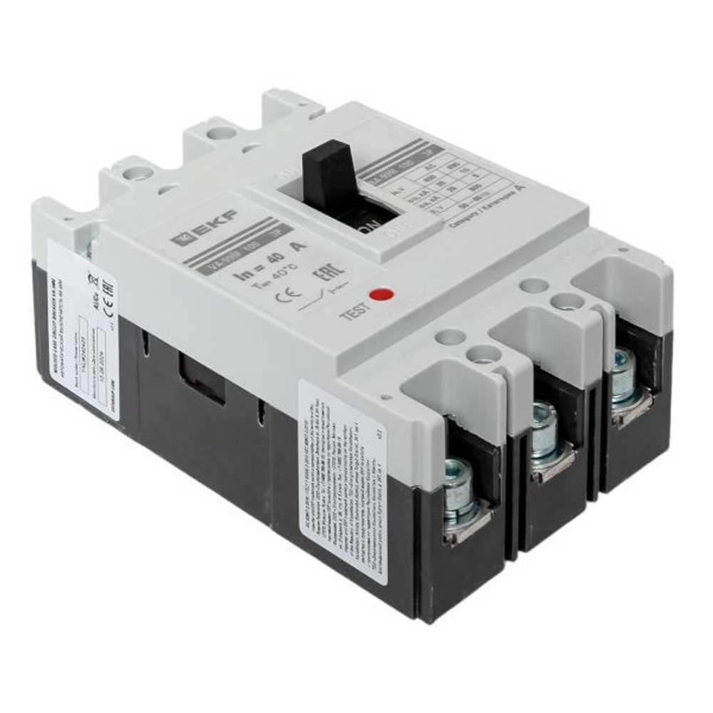 Автоматический выключатель в литом корпусе  EKF mccb99-100-40m