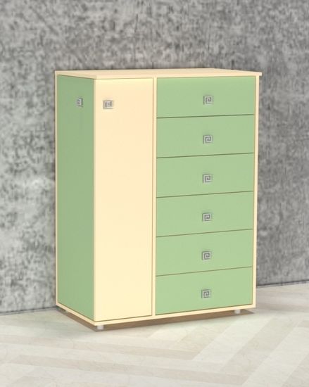 крем / салатовый