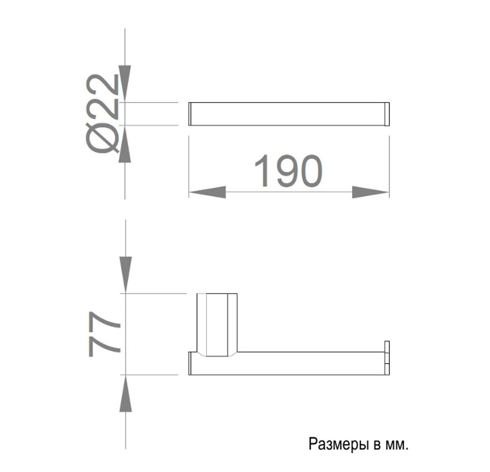 Держатель для туалетной бумаги латунь SANTORINI 16334.B глянцевый