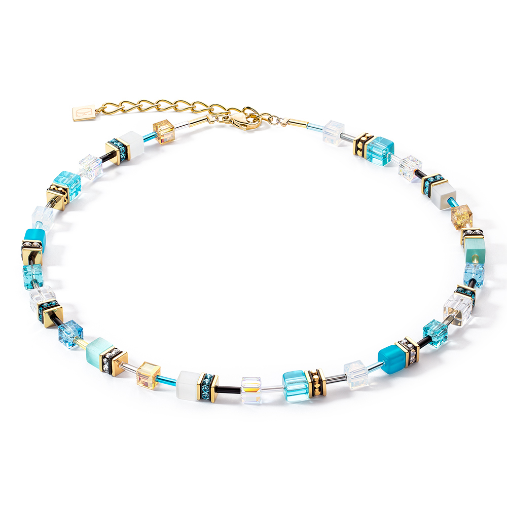 Колье Coeur de Lion Turquoise-Gold 2838/10-0616