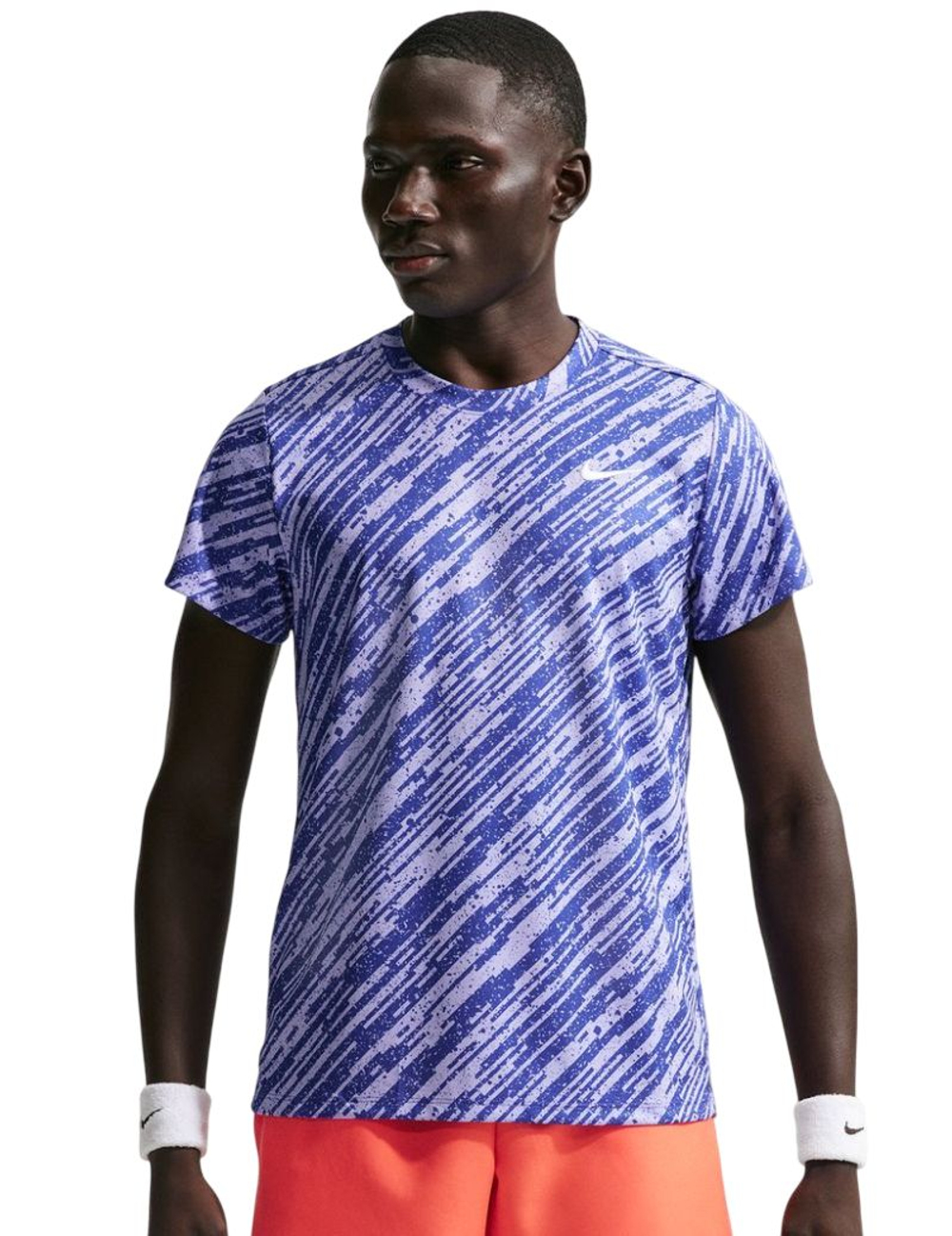 Теннисная футболка Nike Court Dri-Fit Victory Print - lapis/white