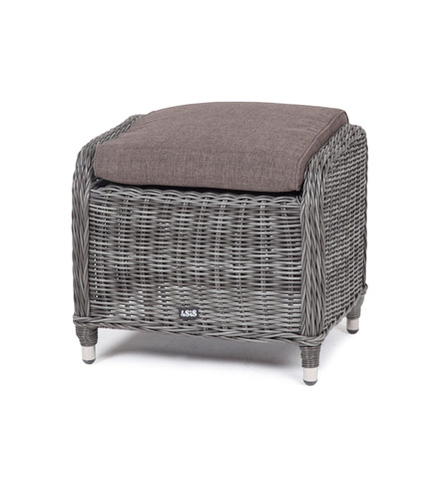 "Толедо" пуф плетеный, цвет графит