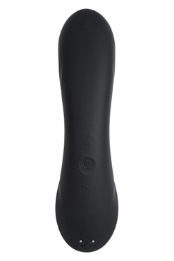 Вакуумный стимулятор клитора с вибрацией Satisfyer Curvy Trinity 4, чёрный, 17 см