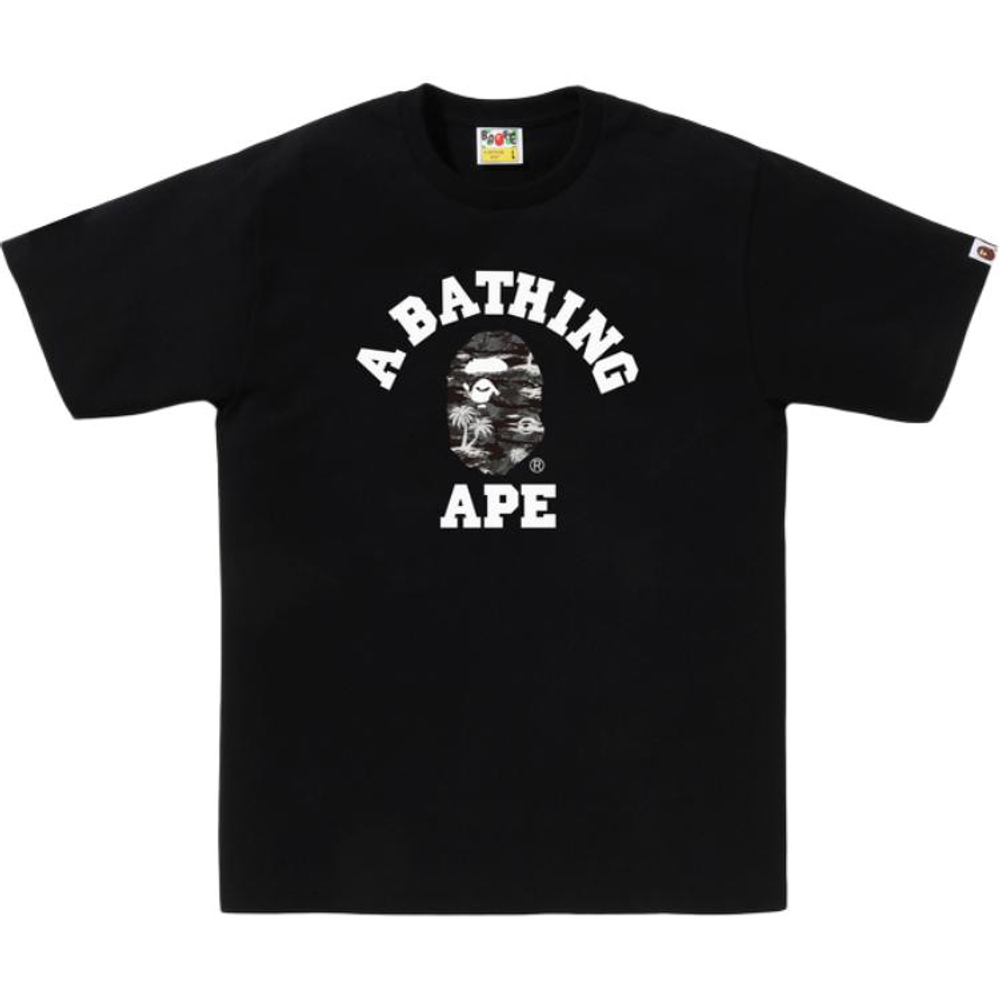 A Bathing Ape Bathing Ape Logo Printed Футболка черный серый