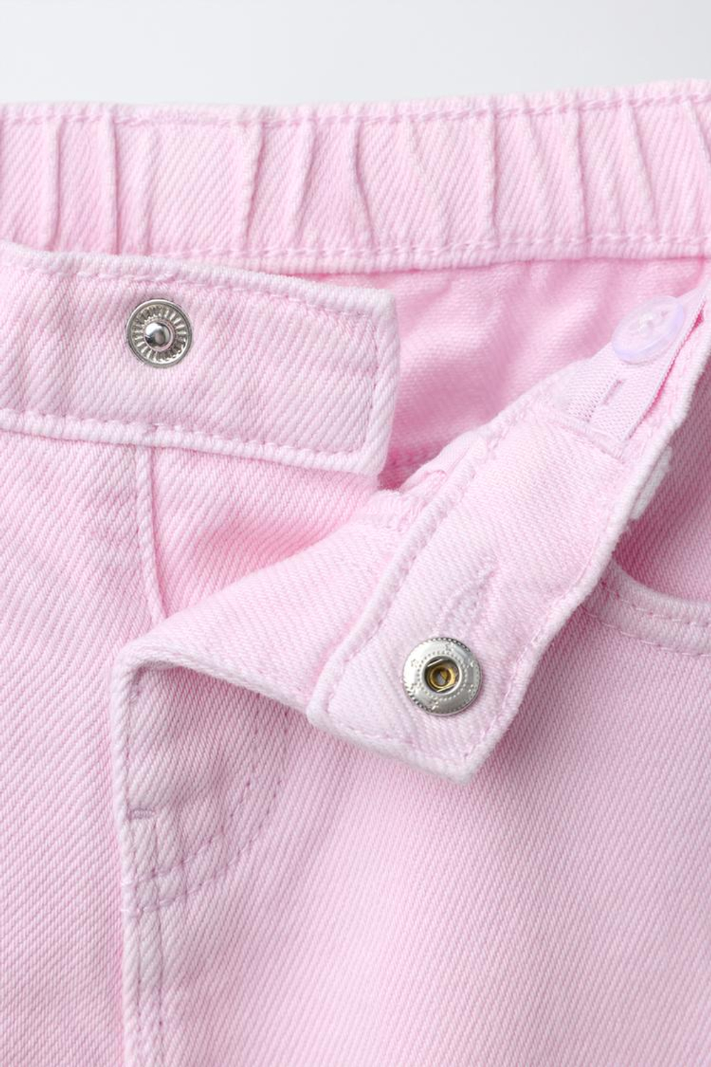 ZARA ДЖИНСЫ WIDE LEG FLORES, РОЗОВЫЙ