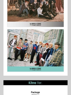 Альбом Wanna One - 1 1 POWER OF DESTINY 2 Version SET