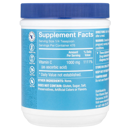 The Vitamin Shoppe, Порошок C, 482 мг (17 унций)