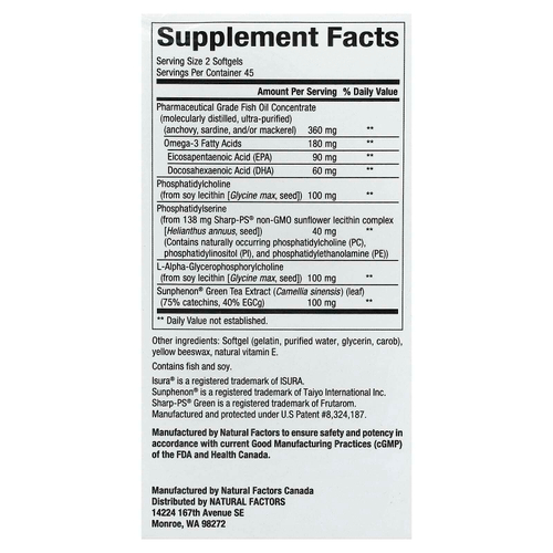 Natural Factors, RegenerLife®, Higher Thoughts™, 90 капсул