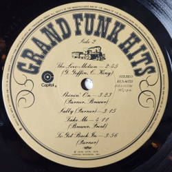 Винтажная виниловая пластинка LP Grand Funk Hits (Japan 1976) (Obi) (Poster) Take Me ECS-80722