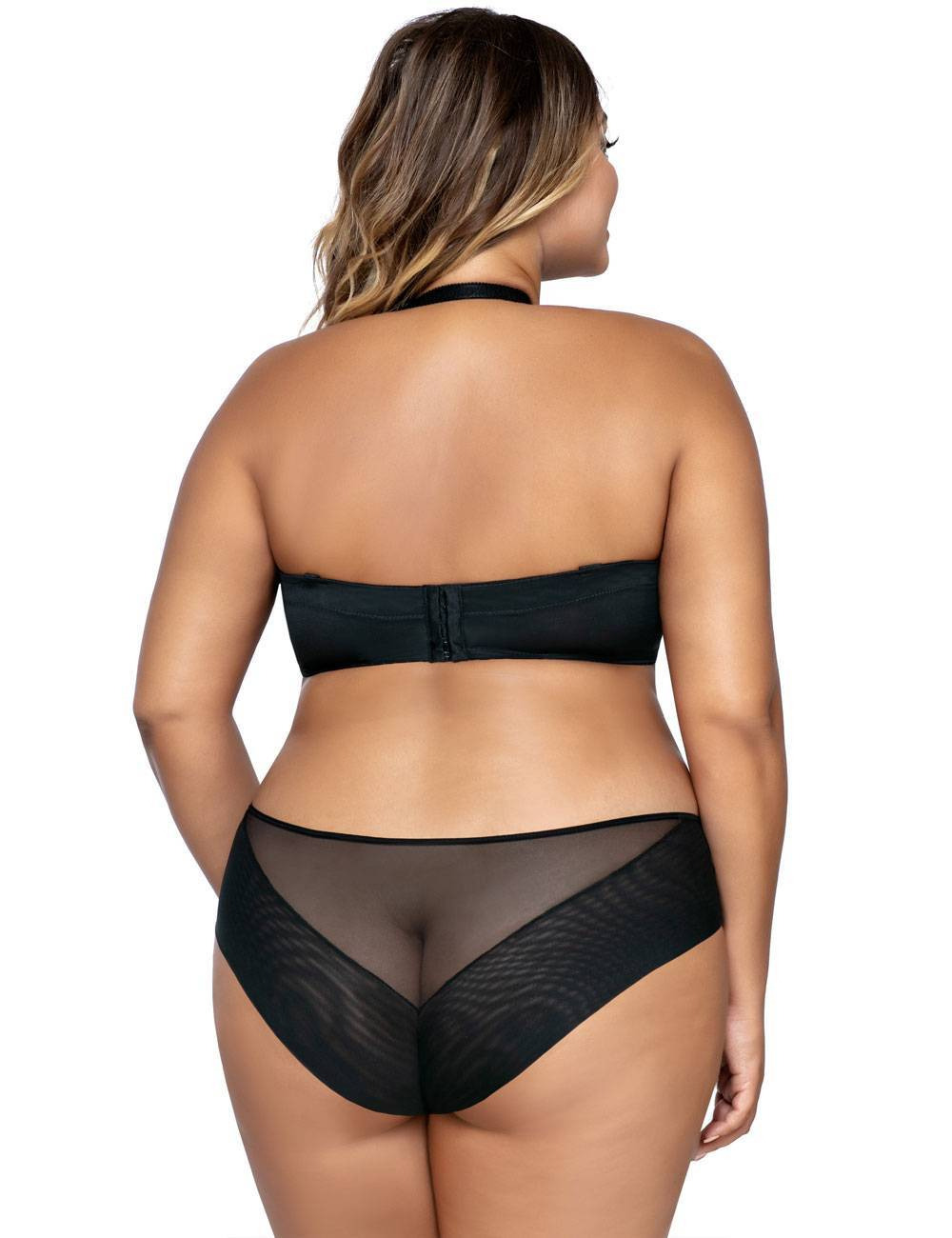 Бюстгальтер-балконет с гладкими чашками без отделки (Размер: 95E) (Цвет: телесный)