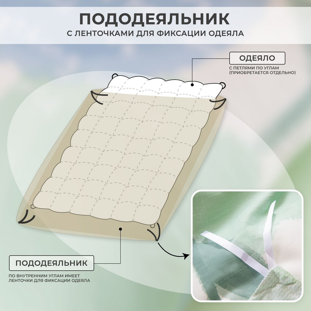 Комплект постельного белья Сатин 100% хлопок