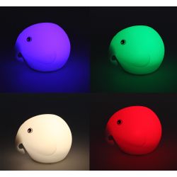 Ночник - светильник светодиодный ЭРА NLED-418-2W-W аккумуляторный мягкий силиконовый белый | Ночники