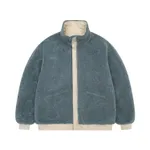 Куртка Ymkashix двухсторонняя Ride Puff бежевая / пыльно-синяя