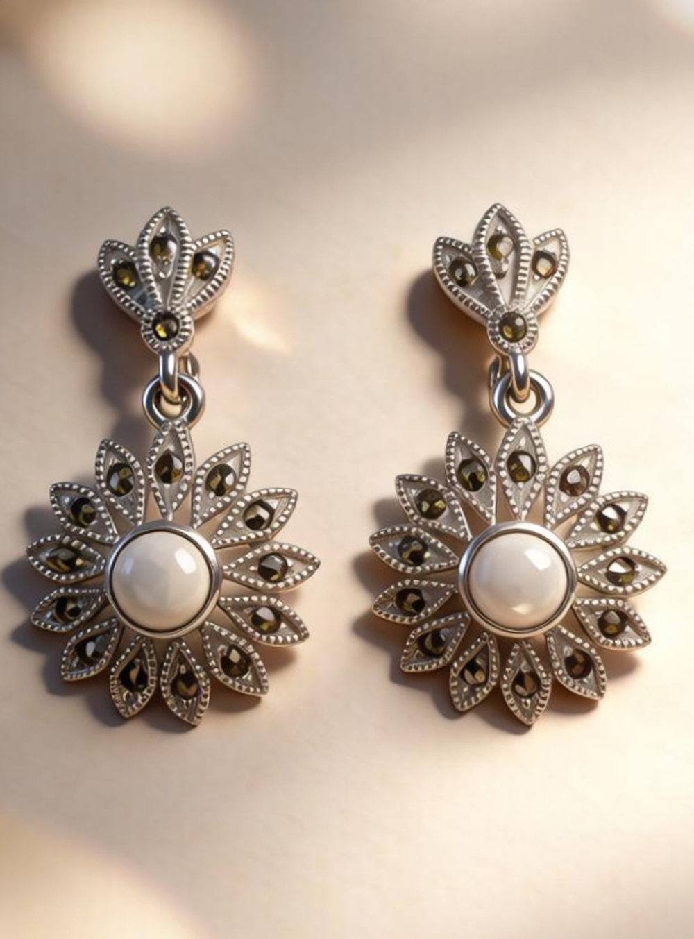 Ювелирные серьги из серебра 925 пробы
