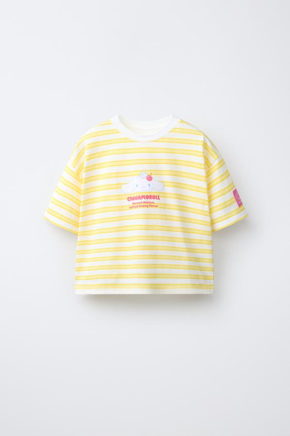 ZARA ФУТБОЛКА В ПОЛОСКУ CINNAMOROLL © SANRIO, ЖЕЛТЫЙ