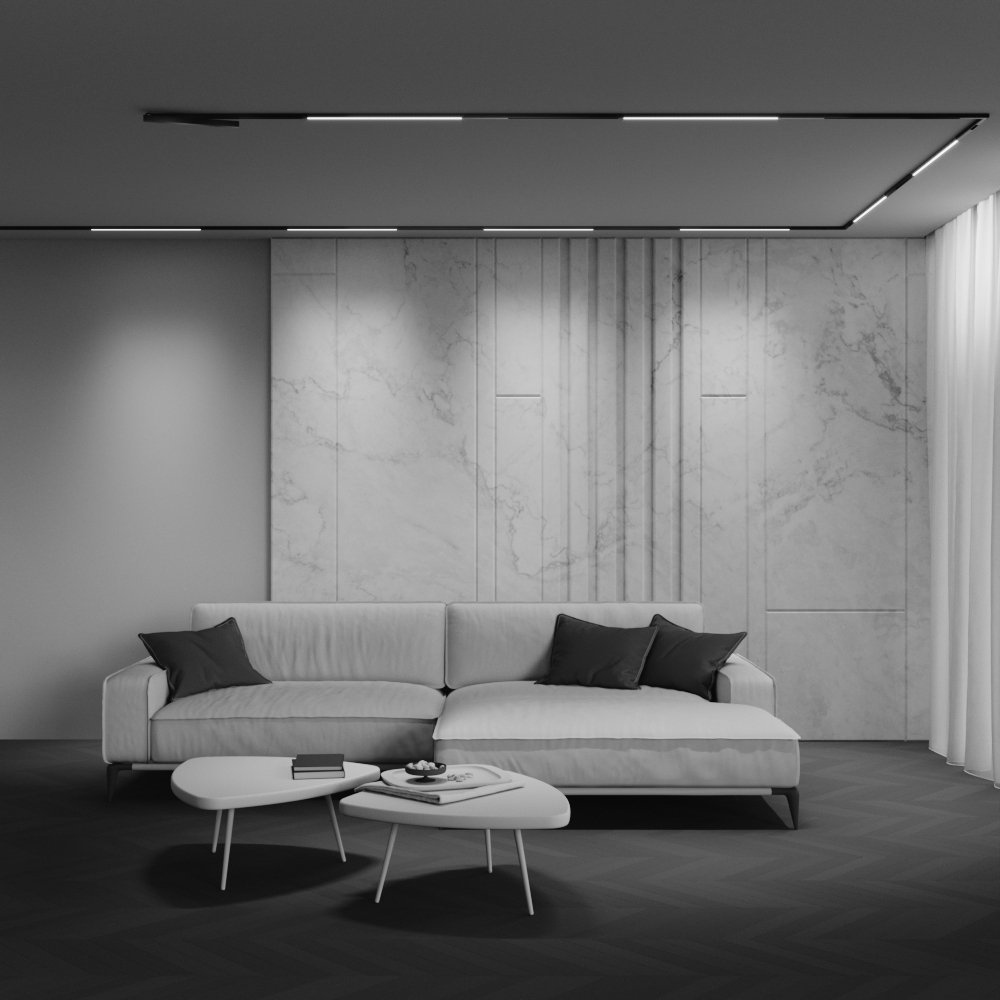 Трековый светодиодный светильник Maytoni Exility X Basis TR240-4-12WTW-DD2-B