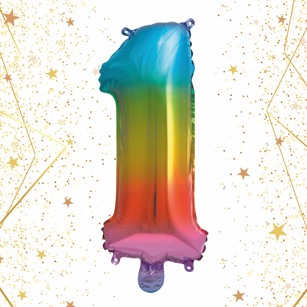Шар фольгированный «Цирфа «1» (радуга)