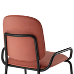 Стул полубарный LATITUDE Ror, 2 Frame, велюр, черный/темно-красный