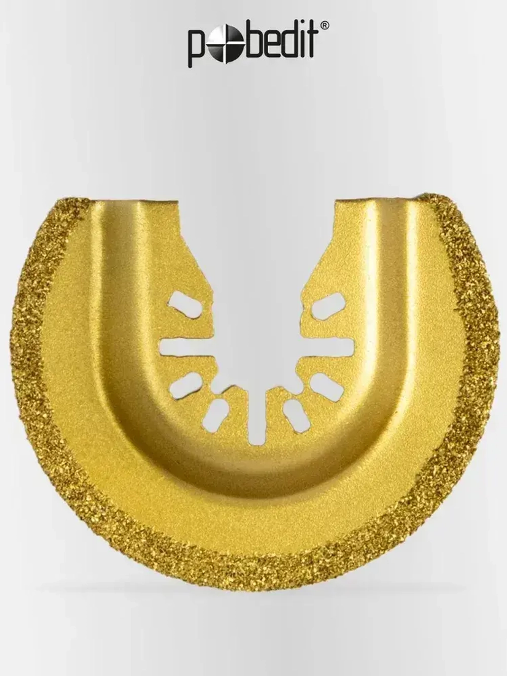 Насадка для реноватора МФИ полукруглая по плитке и дереву 65 мм